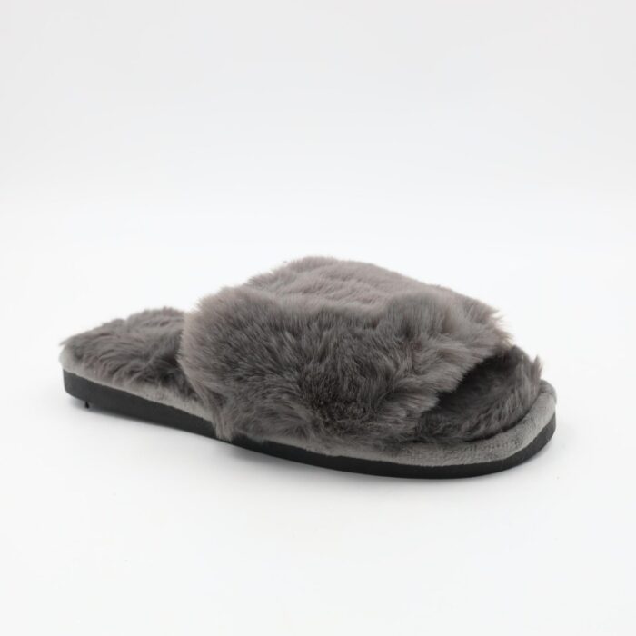 ⁦شبشب ستاتي لون رمادي⁩ - الصورة ⁦3⁩