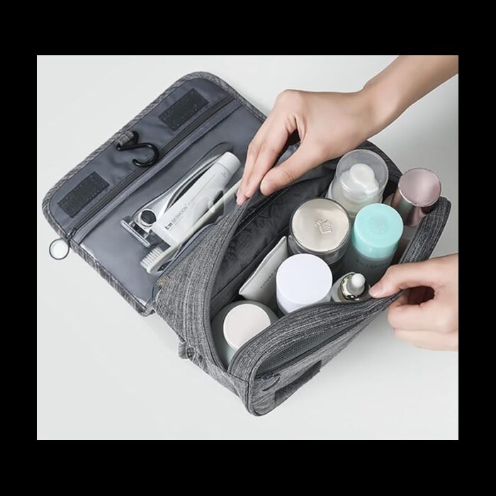 ⁦حقيبة نسائية متعددة الإستخدامات مربعة لون رمادي⁩ - الصورة ⁦4⁩