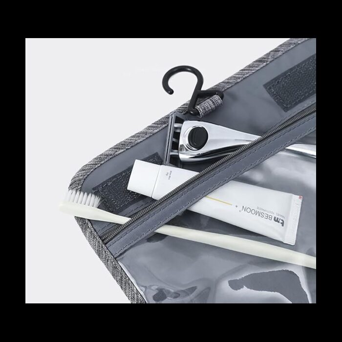 ⁦حقيبة نسائية متعددة الإستخدامات مربعة لون رمادي⁩ - الصورة ⁦5⁩