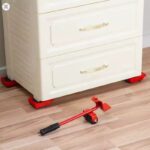 ⁦رافعة أثاث معدنية مع أربع عجلات⁩ - الصورة ⁦3⁩