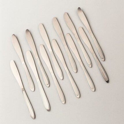 سكين طقم 12 قطعة للستيك ثقيل