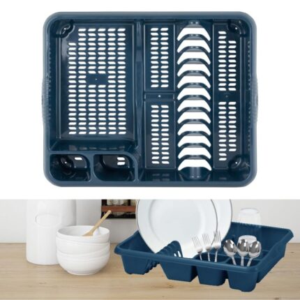 سلة مجلى بلاستيك لون كحلي