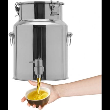 بريق زيت ستانلس سعة 18 لتر مع ستانلس حنفية