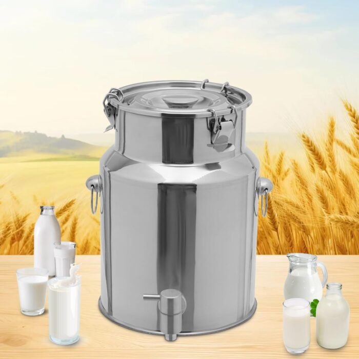 ⁦بريق زيت ستانلس سعة 18 لتر مع ستانلس حنفية⁩ - الصورة ⁦2⁩