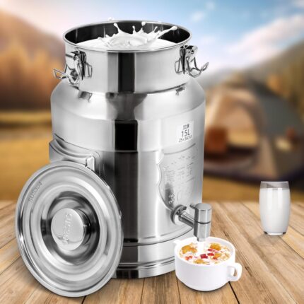 بريق زيت ستانلس سعة 7.4 لتر مع حنفية