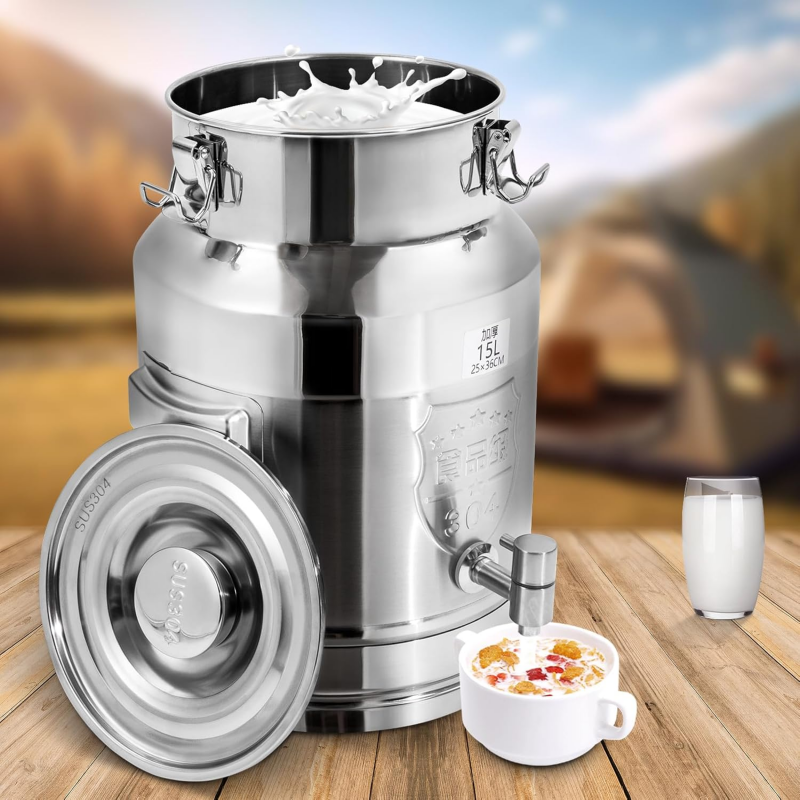 ⁦بريق زيت ستانلس سعة 7.4 لتر مع حنفية⁩ - الصورة ⁦1⁩