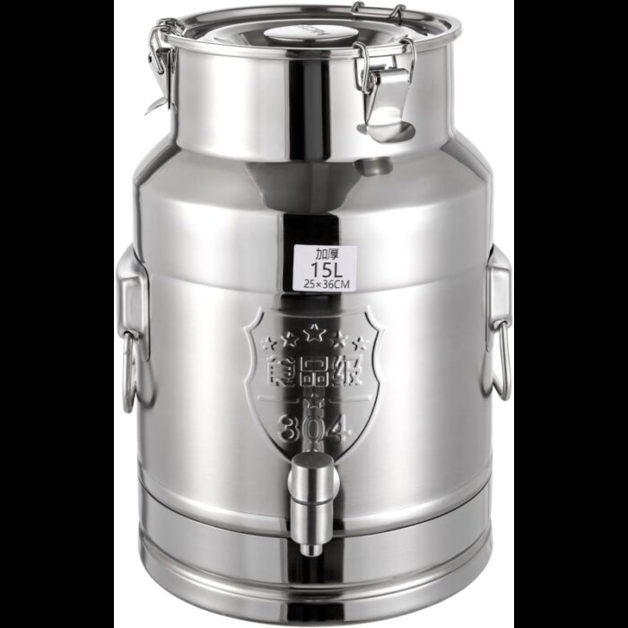 ⁦بريق زيت ستانلس سعة 7.4 لتر مع حنفية⁩ - الصورة ⁦2⁩