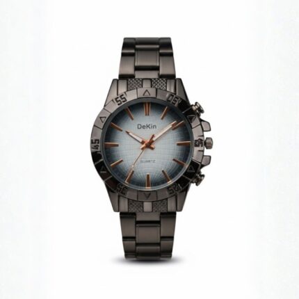 ساعة يد رجالية دائرية ستانلس ستيل