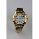 ساعة يد رجالية دائرية ستانلس ستيل