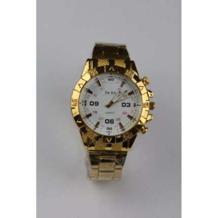 ساعة يد رجالية دائرية ستانلس ستيل