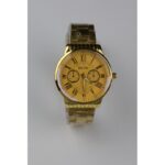 ساعة يد رجالية دائرية ستانلس ستيل