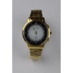 ساعة يد رجالية دائرية ستانلس ستيل