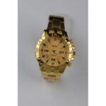 ساعة يد رجالية دائرية ستانلس ستيل