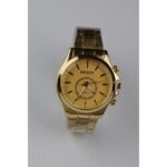 ساعة يد رجالية دائرية ستانلس ستيل