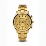 ⁦ساعة يد رجالية دائرية ستانلس ستيل⁩ - الصورة ⁦2⁩