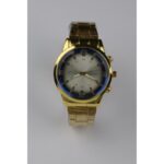 ساعة يد رجالية دائرية ستانلس ستيل