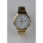 ساعة يد رجالية دائرية ستانلس ستيل