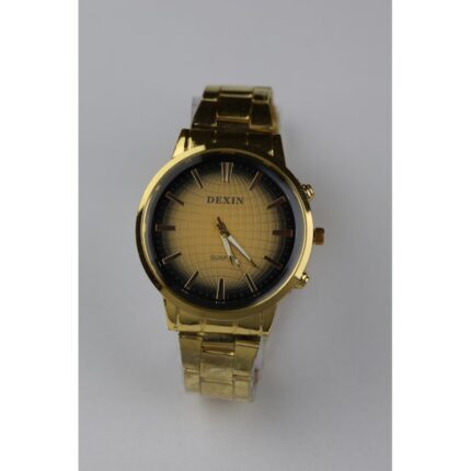 ساعة يد رجالية دائرية ستانلس ستيل