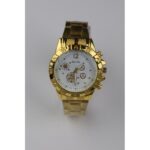 ساعة يد رجالية دائرية ستانلس ستيل