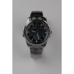 ساعة يد رجالية دائرية ستانلس ستيل