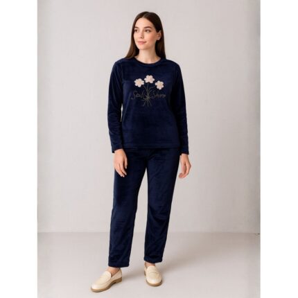 بيجامه ستاتي شتوي لون كحلي