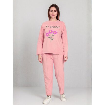 بيجامه ستاتي شتوي لون زهري