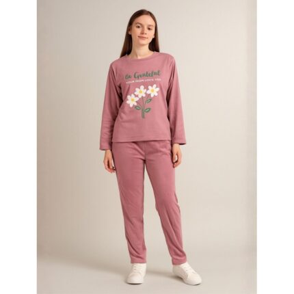 بيجامه ستاتي شتوي لون زهري