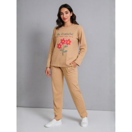 بيجامه ستاتي شتوي لون بيج