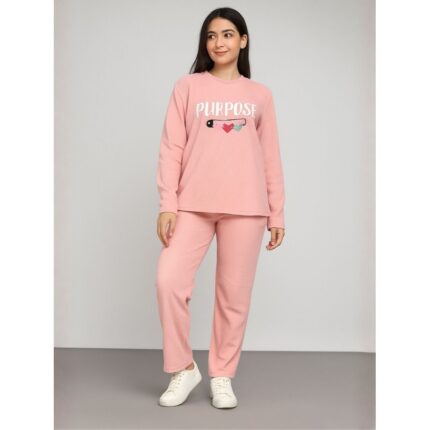 بيجامه ستاتي شتوي لون زهري