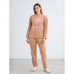 بيجامه ستاتي شتوي لون بيج