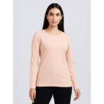 بلوزة ستاتية لون بيج