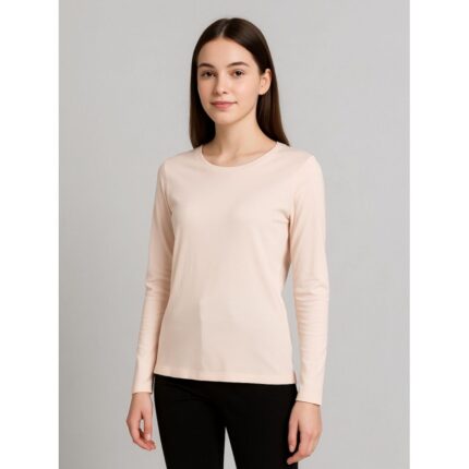 بلوزة ستاتية لون بيج