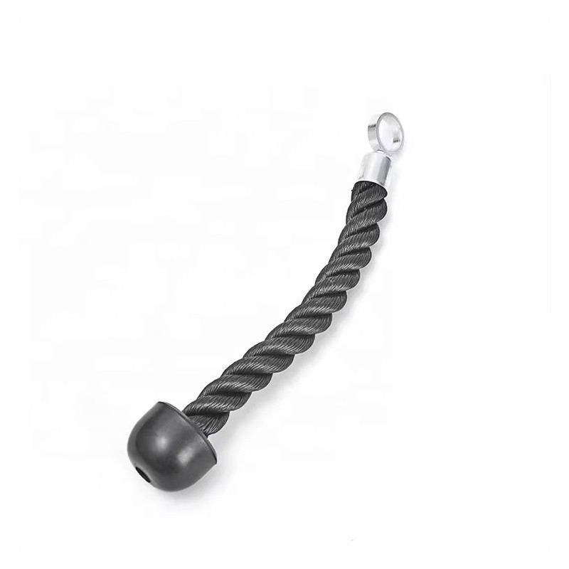 ⁦حبل تمرين قصير لأجهزة الكابل (Single Tricep Rope Attachment) يستخدم لتمارين الترايسبس، البايسبس، والكتف بيد واحدة⁩ - الصورة ⁦1⁩