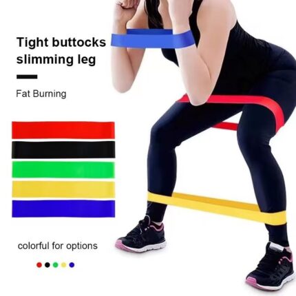 مجموعة أربطة مقاومة (Resistance Bands Set) تستخدم لتمارين الجسم واللياقة