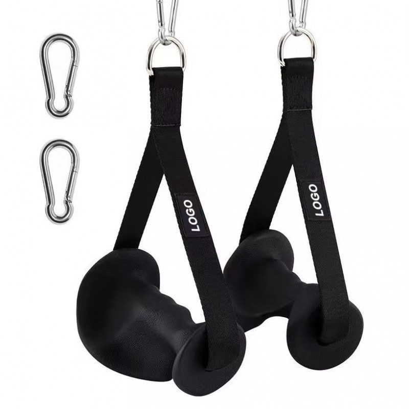103393905_6970e39033cac مقابض تمرين للأذرع (Arm Blaster or Pull-Up Handles) قابلة للتعليق، تُستخدم مع أجهزة الكابل أو العقلة لتقوية الذراعين والكتفين - الصورة 1