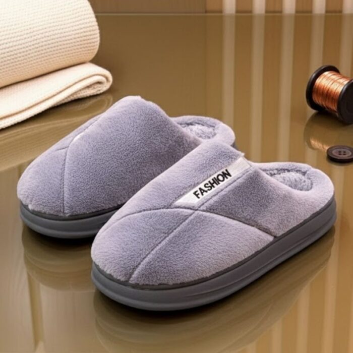 ⁦سليبر شتوي رجالي لون سكني⁩ - الصورة ⁦2⁩