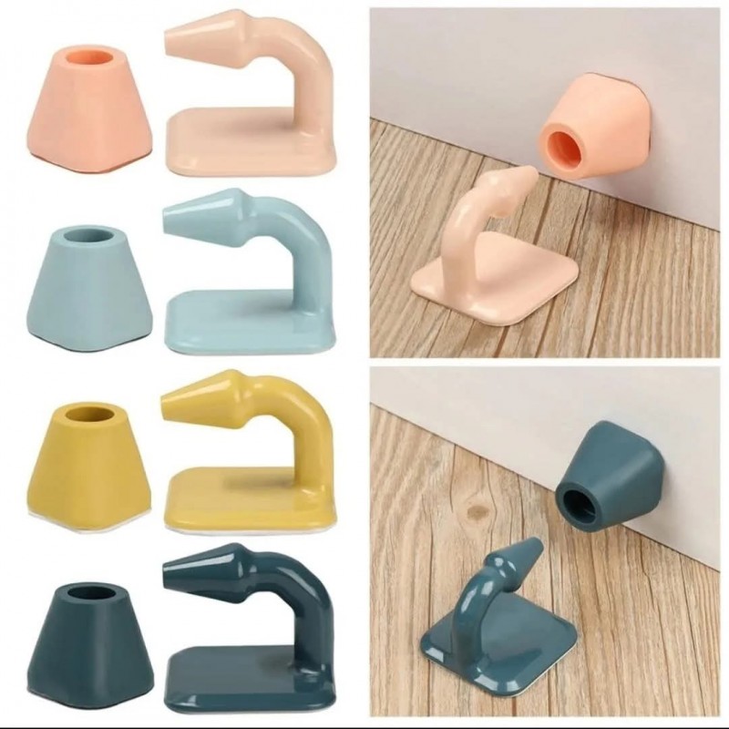 103394000_6970e3acc2c2c مثبت باب مطاطي لون زهري - الصورة 1