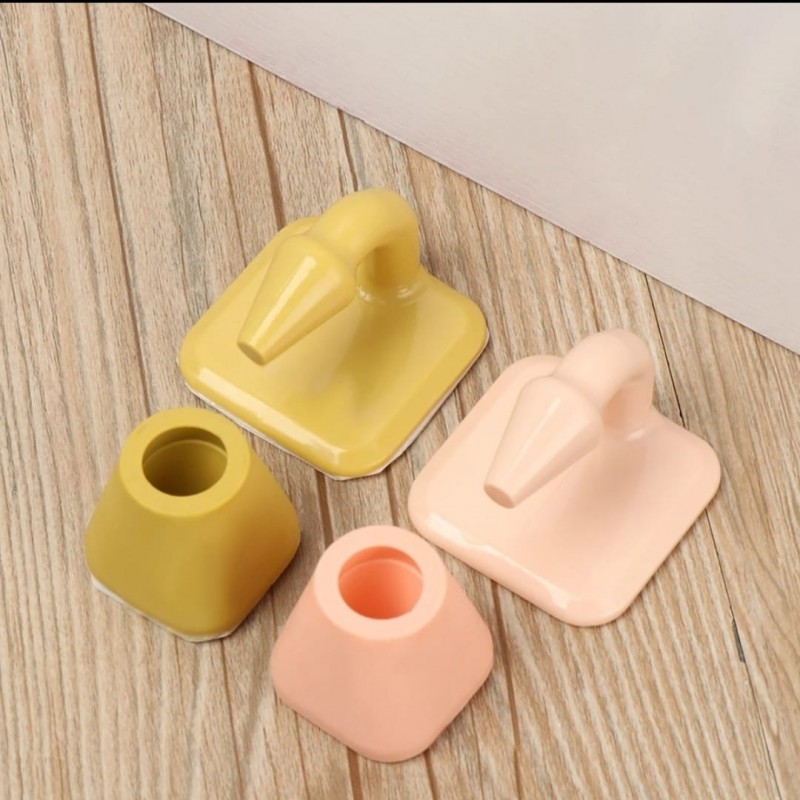 ⁦مثبت باب مطاطي لون أصفر⁩ - الصورة ⁦1⁩