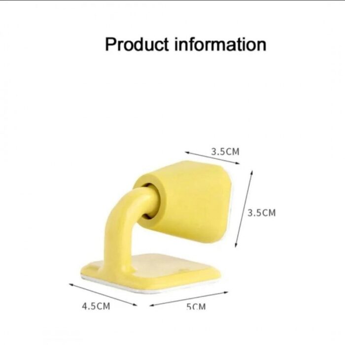⁦مثبت باب مطاطي لون أصفر⁩ - الصورة ⁦3⁩