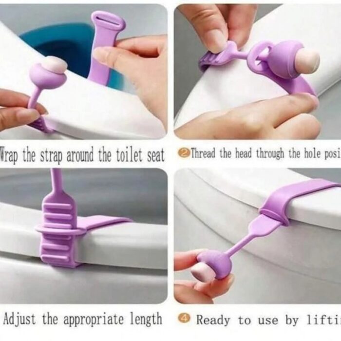 ⁦مسكة مرحاض لون بنفسجي⁩ - الصورة ⁦3⁩