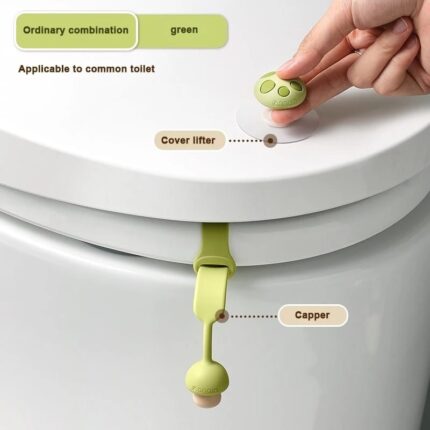 مسكة مرحاض لون أخضر