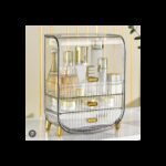 ⁦منظم مكياج شفاف وذهبي⁩ - الصورة ⁦2⁩