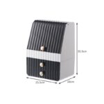 منظم مكياج أسود وأبيض