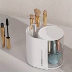 ⁦منظم مكياج دوار لون ابيض طبقتين⁩ - الصورة ⁦2⁩