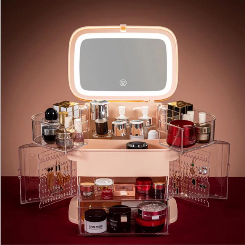 ⁦منظم مرآة وجوانب زهري⁩ - الصورة ⁦1⁩