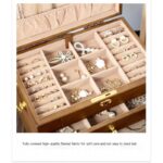 ⁦منظم اكسسوارات مصنوع من خشب البلوط الطبيعي 5 طبقات⁩ - الصورة ⁦2⁩