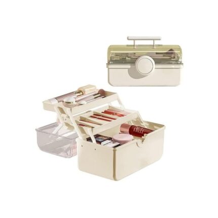 منظم مكياج 180 درجة لون أبيض