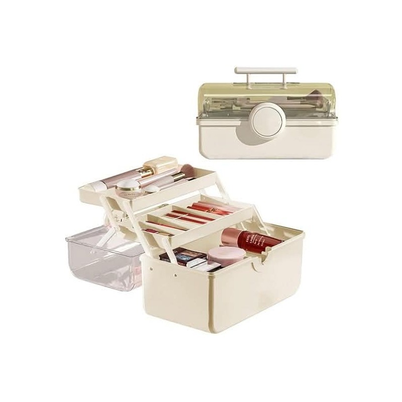 ⁦منظم مكياج 180 درجة لون أبيض⁩ - الصورة ⁦1⁩