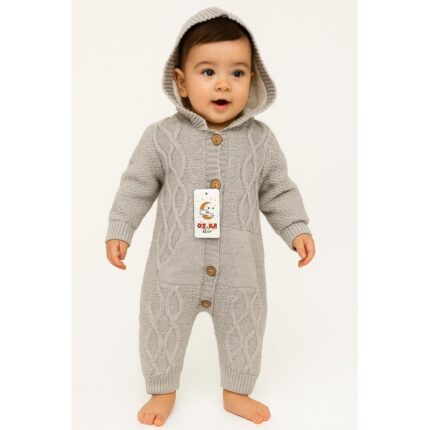 أفرهول صوف للأطفال لون سكني