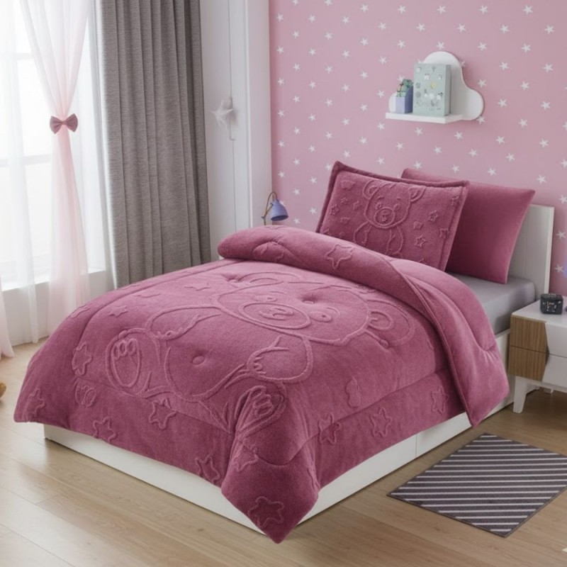 103394110_6970e41c6b14b طقم لحاف شتوي مفرد ونصف 4 قطع شتوي موديل KARMA من DAMRA - الصورة 1